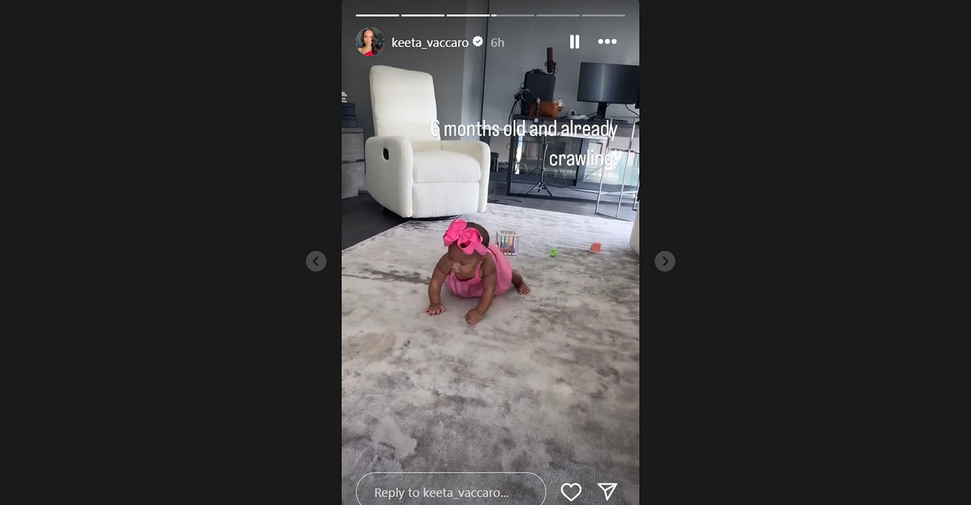 Tyreek Hill’s estranged wife Keeta Vaccaro shares adorable milestone video of daughter Capri/@keeta_vaccaro